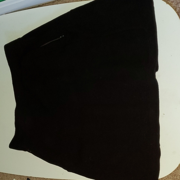 Ibex women's black wool A frame strech skirt with side zip pockets - Picture 1 of 10